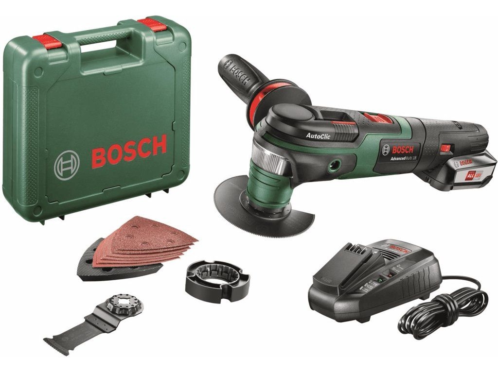 Bosch Groen 0603104001 AdvancedMulti 18 Accu Multitool 18 Volt 2.5 Ah Li-ion
