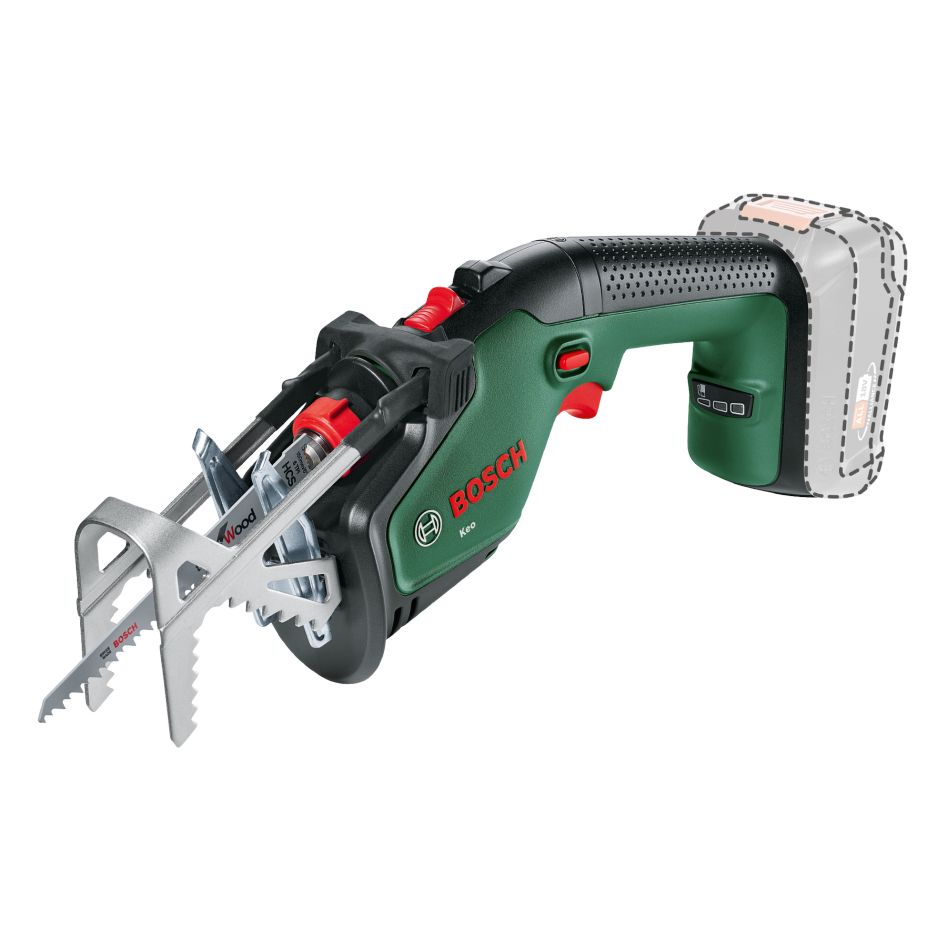 Bosch Groen 0600861A01 KEO 18 Tuinzaagmachine excl. accu's en lader in doos