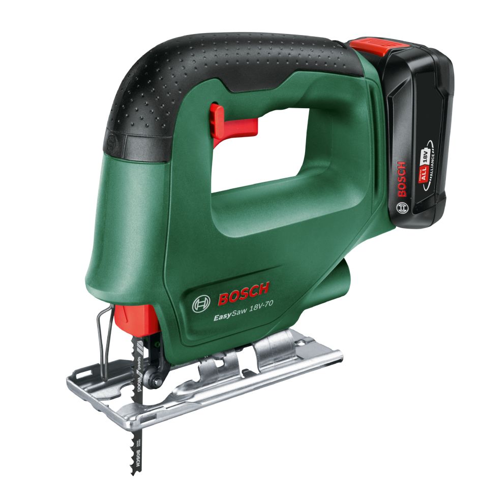 Bosch Groen 0603012002 EasySaw 18V-70 Accudecoupeerzaag 1x 2,0 Ah en lader AL 18V-20