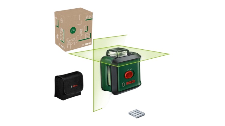 Bosch Groen 0603663EZ0 UniversalLevel 360 Lijnlaser incl. 4x AA batterijen en opbergtas in doos