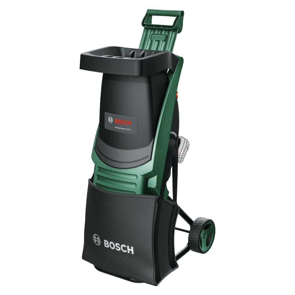Bosch Groen 06008E0001 UniversalShredder Accu-Fluisterhakselaar excl. accu's en lader in doos