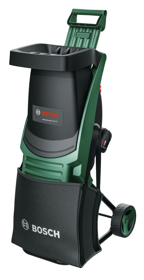 Bosch Groen 06008E0000 UniversalShredder Accu-Fluisterhakselaar 2x 18V 4.0 Ah accu en 1x snellader AL 18V-44 in doos