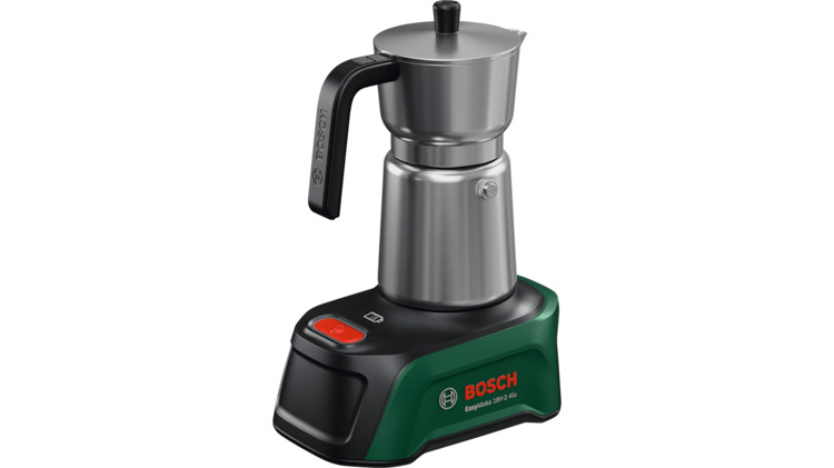 Bosch Groen 06039E4000 EasyMoka 18V-2 Alu Accu-koffiezetapparaat excl. accu en lader 1x basisstation