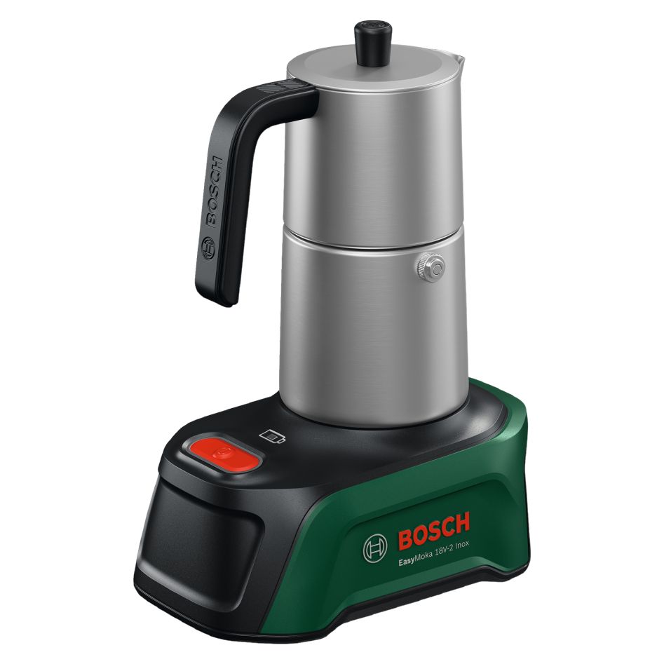 Bosch Groen 06039E4100 EasyMoka 18V-2 Inox Accu-koffiezetapparaat excl. accu en lader 1x basisstation in doos