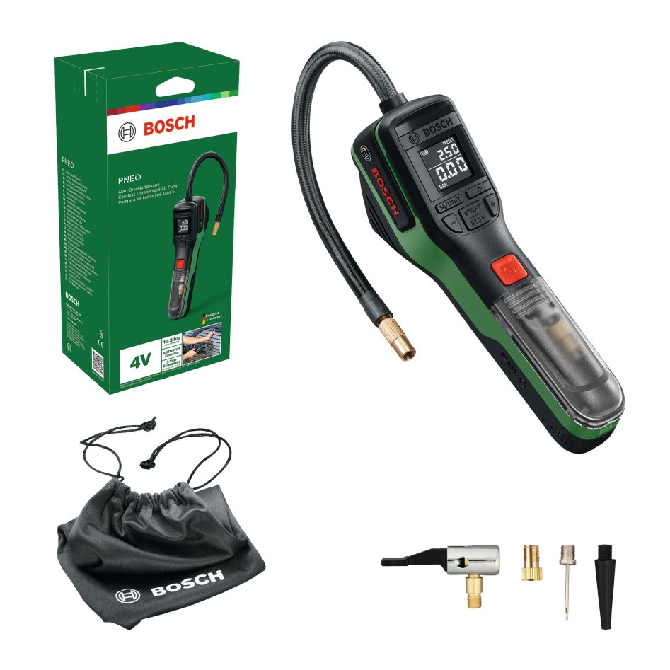 Bosch Groen 0603947500 PNEO 4V Acculuchtpompset 1x 4V accu 3.0Ah accu in doos