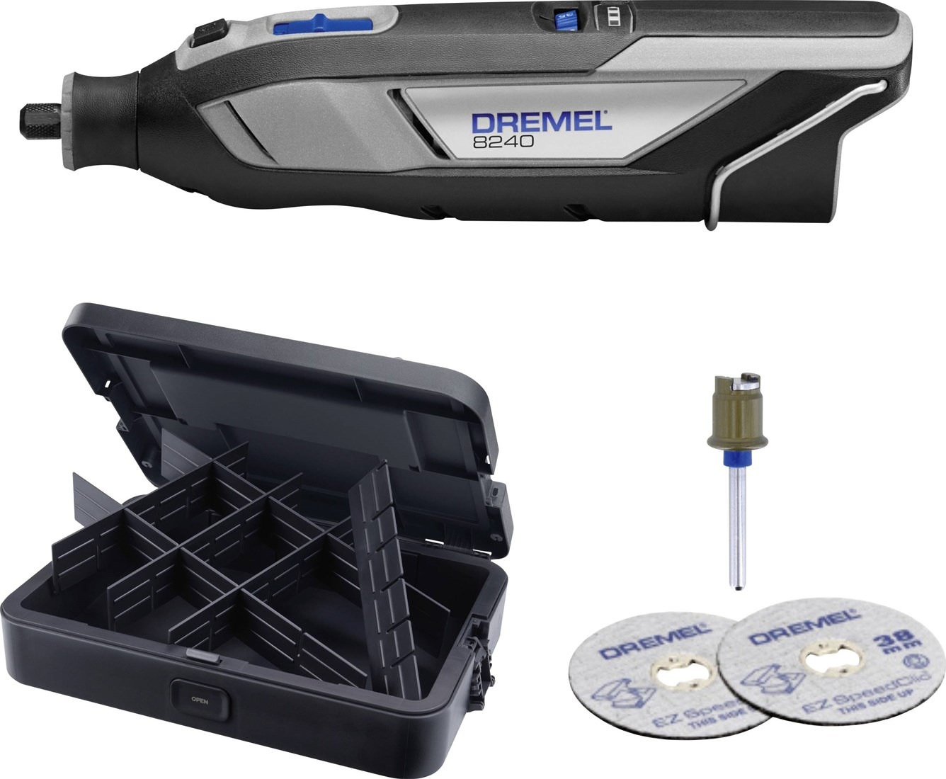 Bosch Groen F0138240KB 8240KB Accu-Multitool 12V incl. EZ SpeedClic starterset in doos