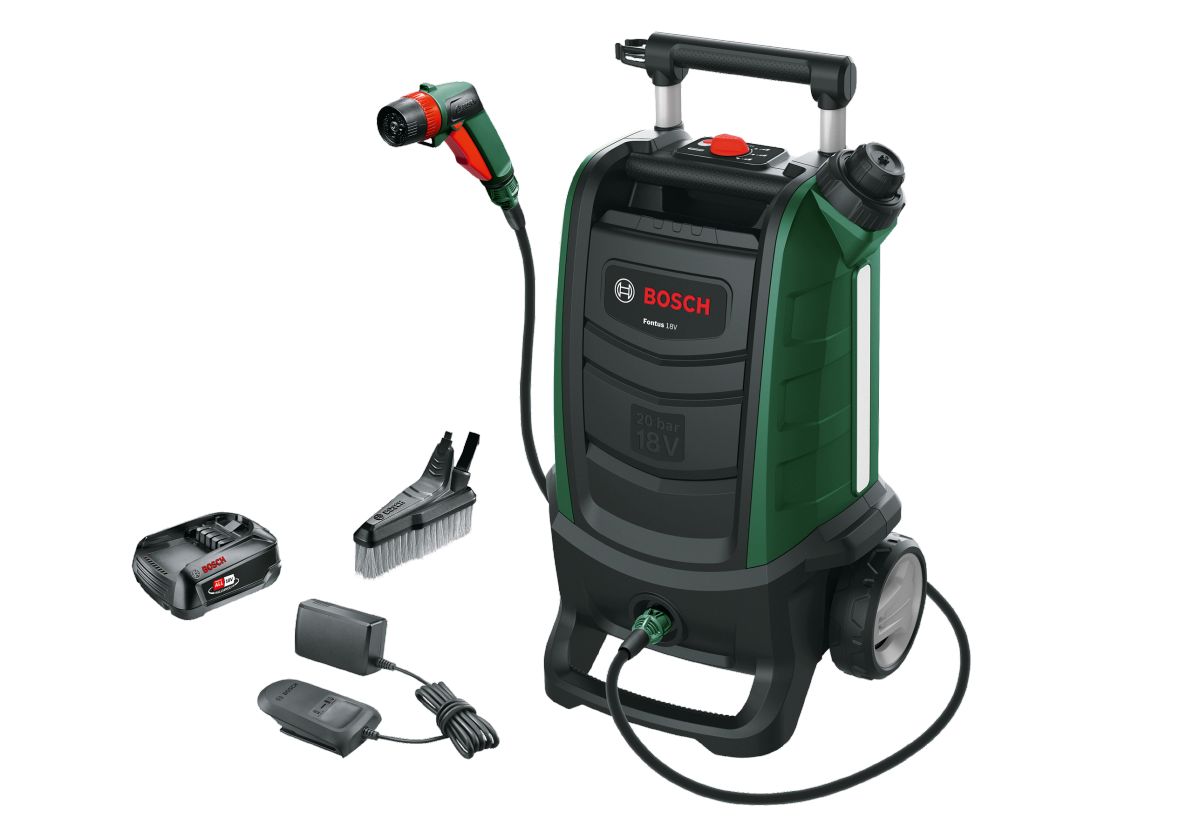 Bosch Groen 06008B6101 Fontus GEN II Accureiniger 18V 2,5 Ah en lader