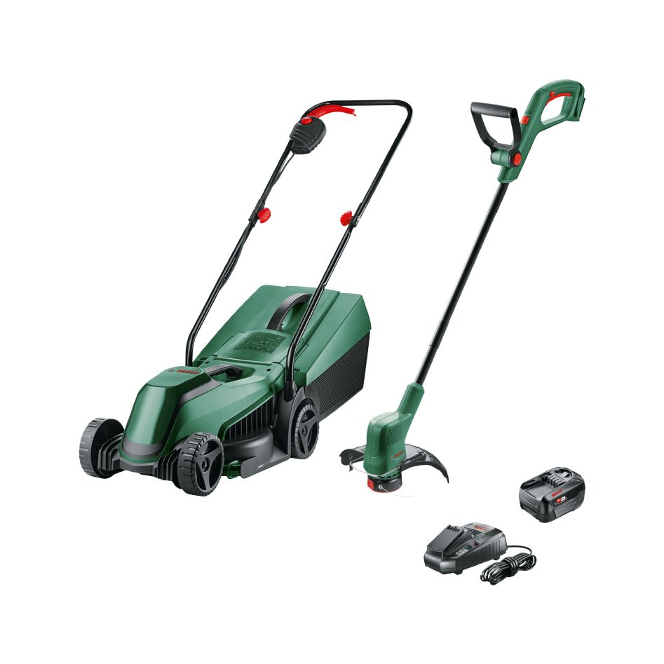 Bosch Groen 06008B9D02 EasyMower 18V-32-200 + EasyGrassCut 18V-26 BT Combiset 1 x 4,0 Ah en lader AL1830