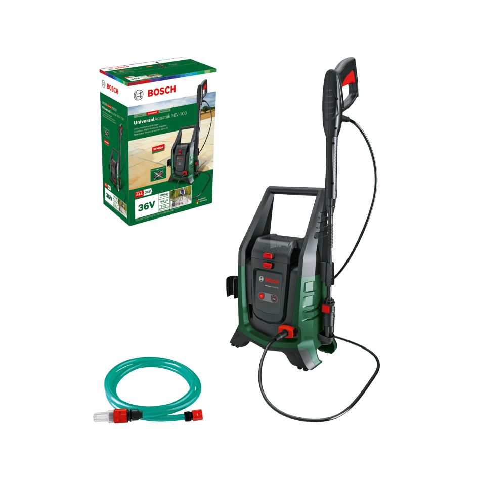 Bosch Groen 06008C7003 UniversalAquatak 36V-100 Accureiniger set excl. accu's en lader