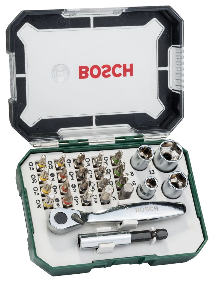Bosch Groen Accessoires 2607017563 Promoline 26-delige ratelset