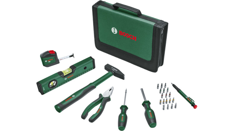 Bosch Groen Accessoires 1600A0275J Universal Handgereedschapset 25-delig in etui