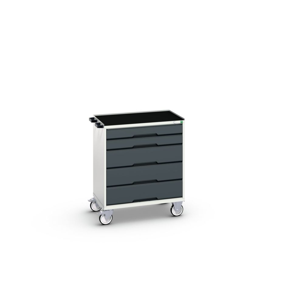 Bott 16927002.19 Verso mobiele kast 800x550x965mm 5 laden top tray RAL 7016