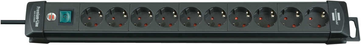 Brennenstuhl 1951100100 Premium-Line stekkerdoos 10-voudig zwart 3m H05VV-F 3G1,5
