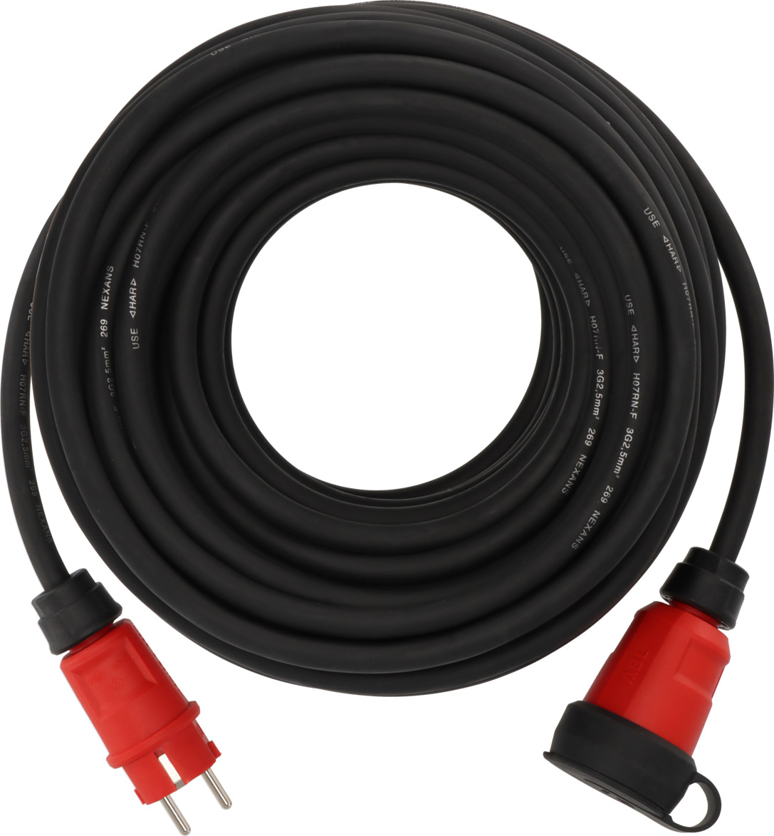 Brennenstuhl 9162250110 Professional verlengsnoer VN 2200 IP44, 25m zwart H07RN-F 3G2,5