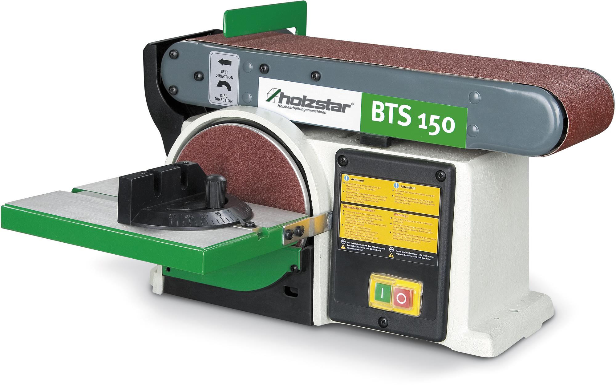 Holzstar 715904150 BTS150 Band-,schijf schuurmachine 150 mm