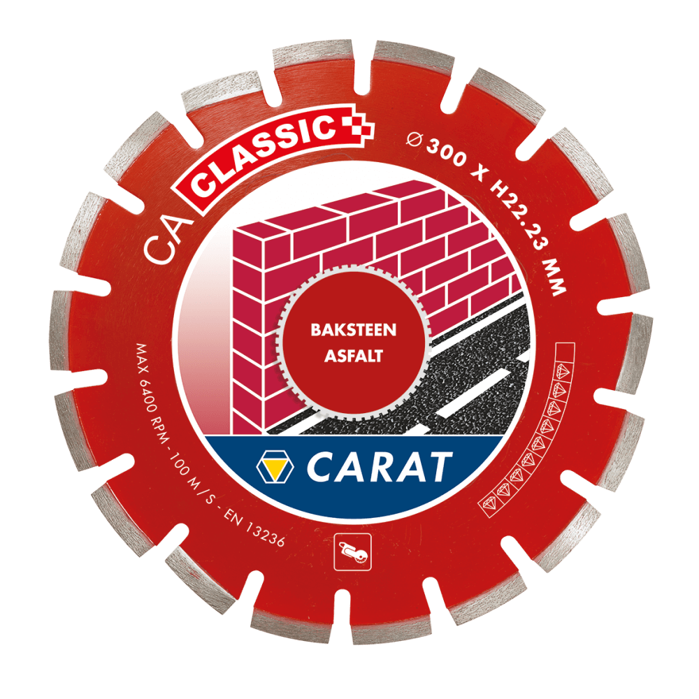 Carat CAC3504000 Diamantzaagblad BAKSTEEN / ASFALT CA CLASSIC 350x25,4MM