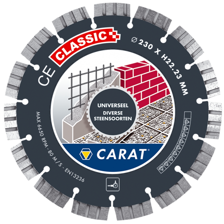 Carat CEC1253000 Diamantzaag Universeel CE Classic 125 x 22,23