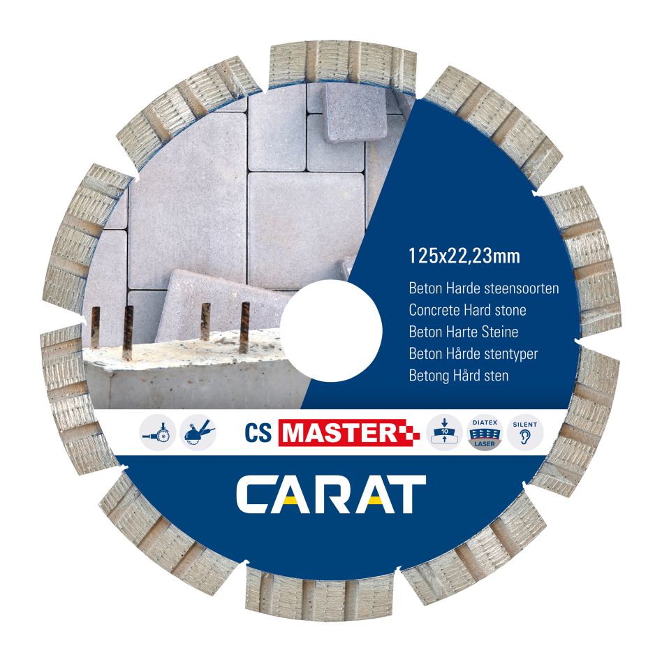 Carat CSM1253000 Diamantzaagblad BETON CS MASTER, 125x22,2 MM