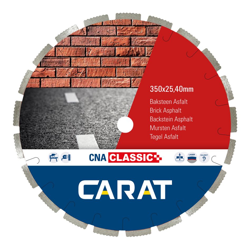 Carat CNAC350400 Diamantzaagblad BAKSTEEN / ASFALT CNA CLASSIC 350x25,4MM