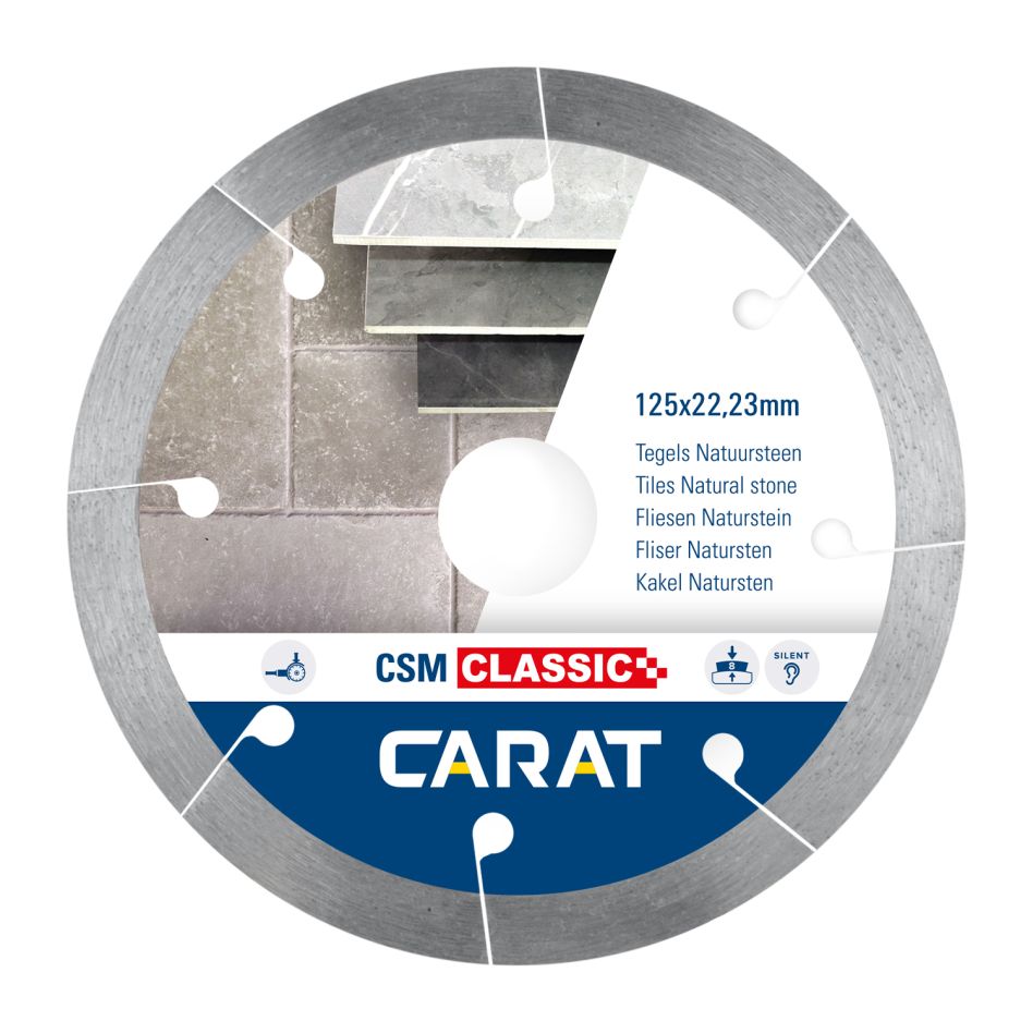 Carat CSMC125300 diamantzaagblad TEGELS CSM CLASSIC 125x22.2MM