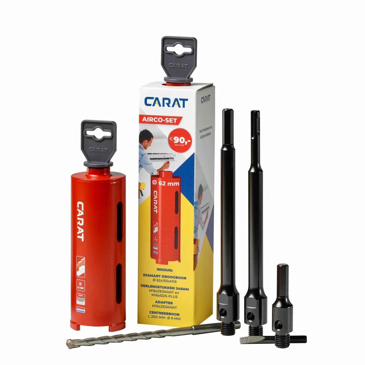 Carat HTE0620A23 HTE Droogboor Airco Set
