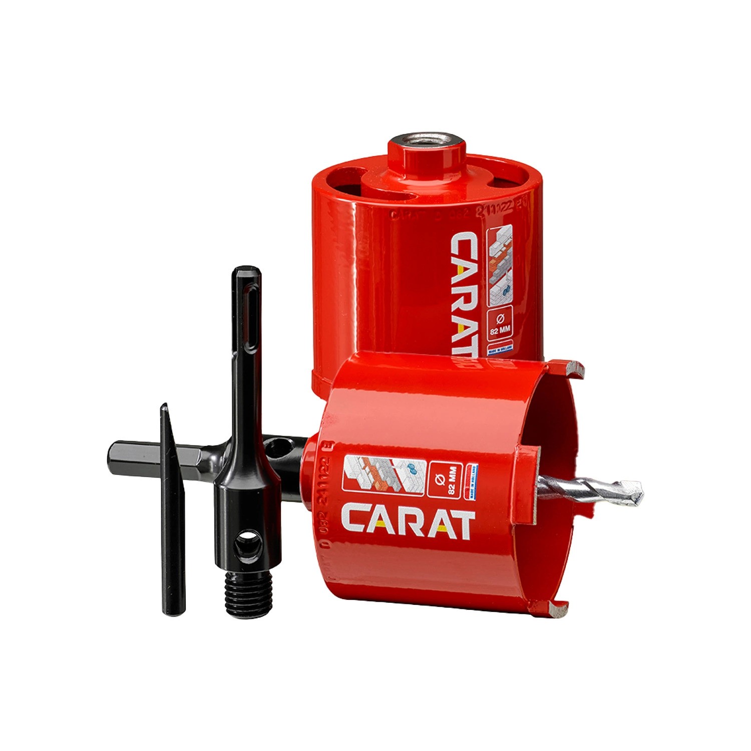Carat HTS082EA25 2-Pack DUSTEC DOZENBOOR VOOR DROOG GEBRUIK 82x60xM16 ECO
