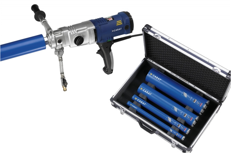 Carat AMB2100PS1 A-2100P Diamantboormachine + Master diamantborenset 4-delig in koffer