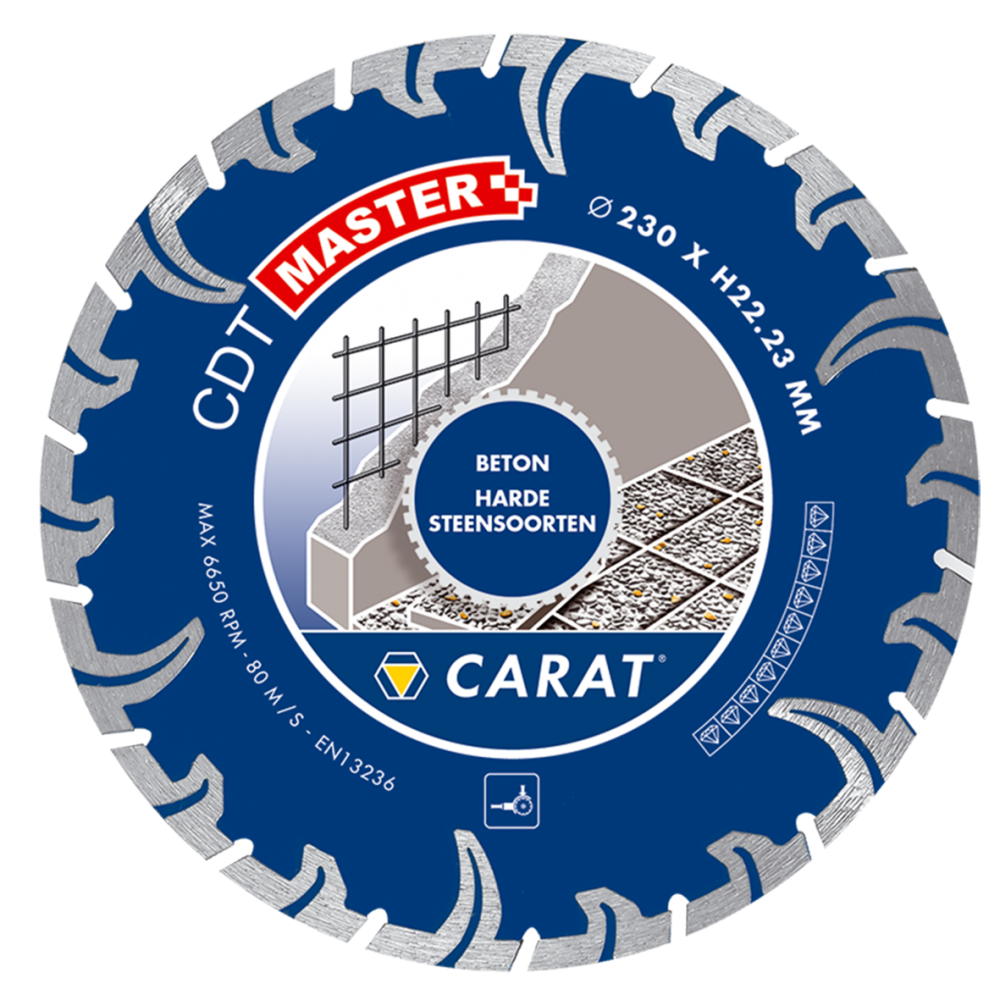 Carat CDTM180300 Diamantzaagblad TURBO CDT MASTER 180x22,2MM