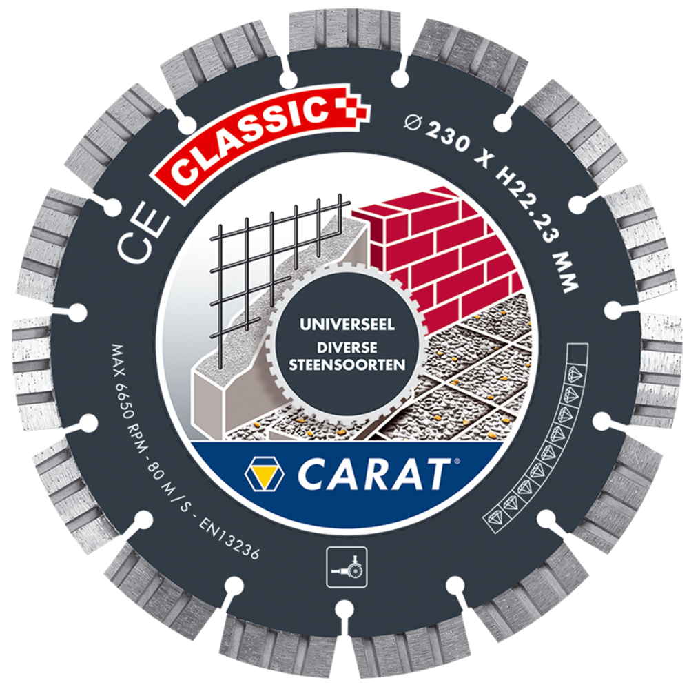 Carat CEC2303000 Diamantzaag Universeel CE Classic 230 x 22,23CEC2303000