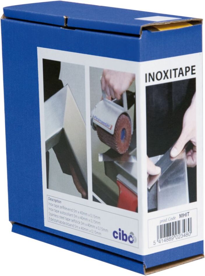 Cibo MHIT Inoxitape zelfklevend 5000x40x 0.15 - top