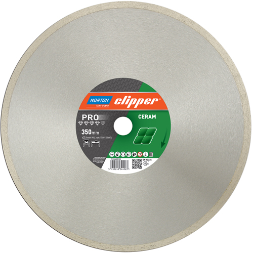 Norton Clipper 70184625097 Pro Ceramic Diamant zaagblad 250 x 25,4 mm