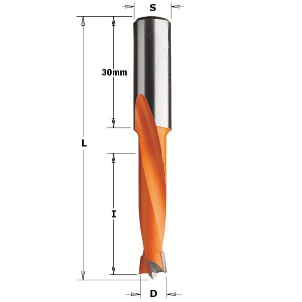 CMT 311.080.11 Drevelboor HW 8mm, schacht 10x30 rechts