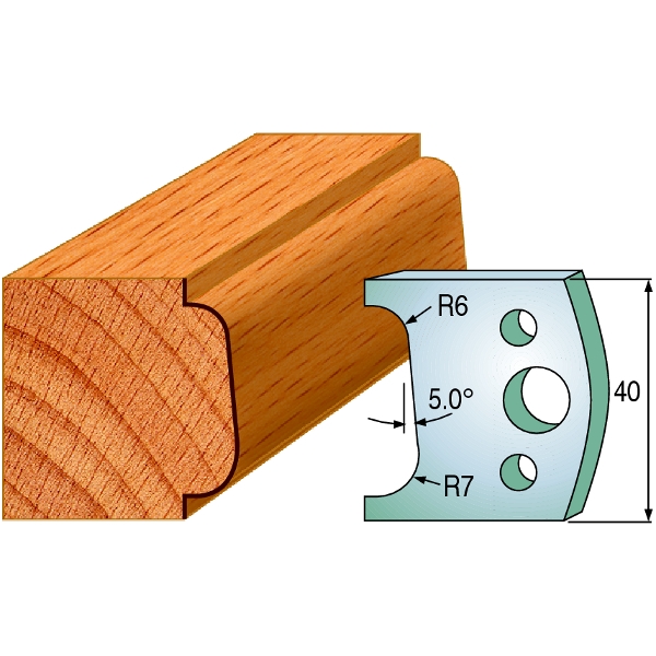 CMT 690.002 Profielmes paar hoogte 40 mm nummer 2