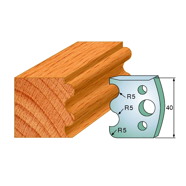 CMT 690.006 Profielmes paar hoogte 40 mm nummer 6