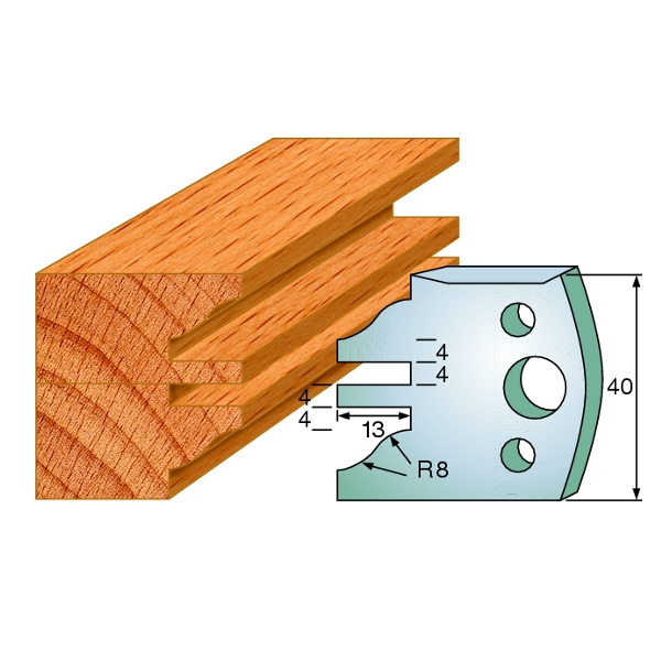 CMT 690.097 Profielmes paar hoogte 40 mm nummer 97