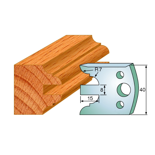 CMT 690.098 Profielmes paar hoogte 40 mm nummer 98
