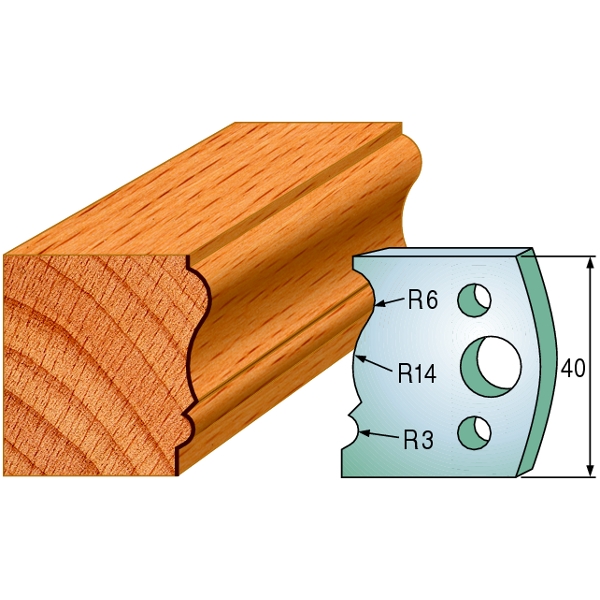 CMT 690.106 Profielmes paar hoogte 40 mm nummer 106