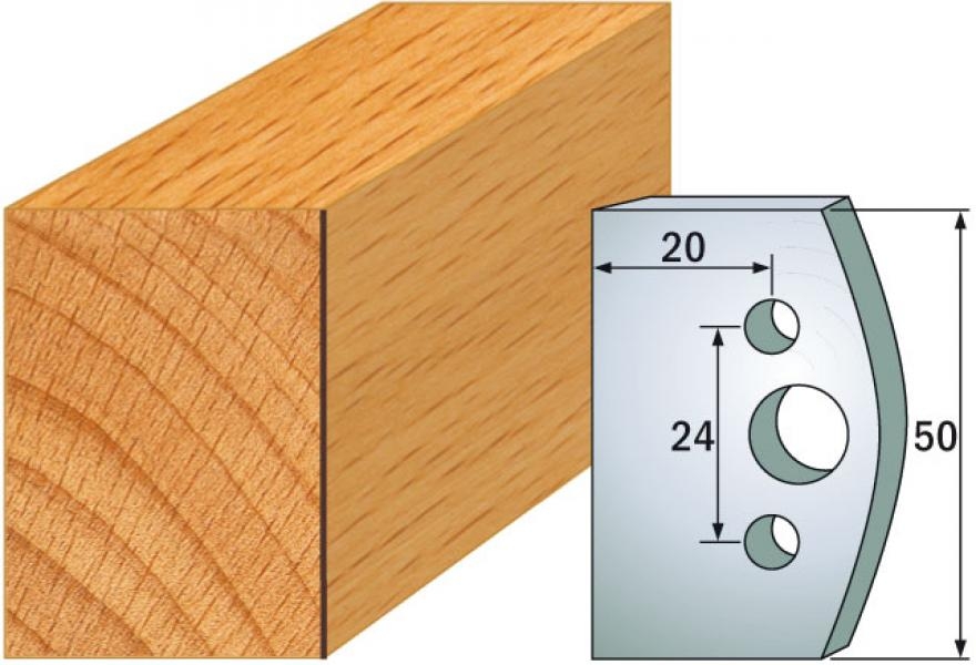 CMT 690.500 Profielmes paar hoogte 50 mm nummer 500