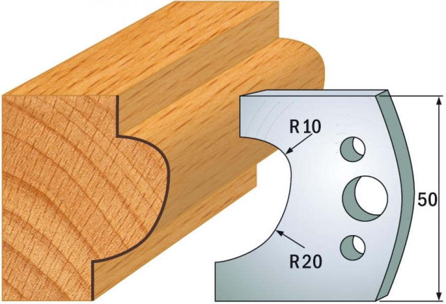 CMT 690.504 Profielmes paar hoogte 50 mm nummer 504