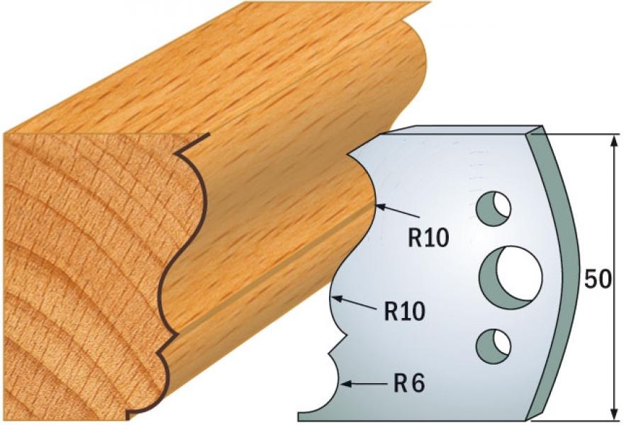 CMT 690.506 Profielmes paar hoogte 50 mm nummer 506