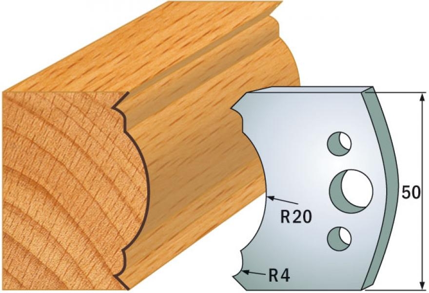 CMT 690.507 Profielmes paar hoogte 50 mm nummer 507