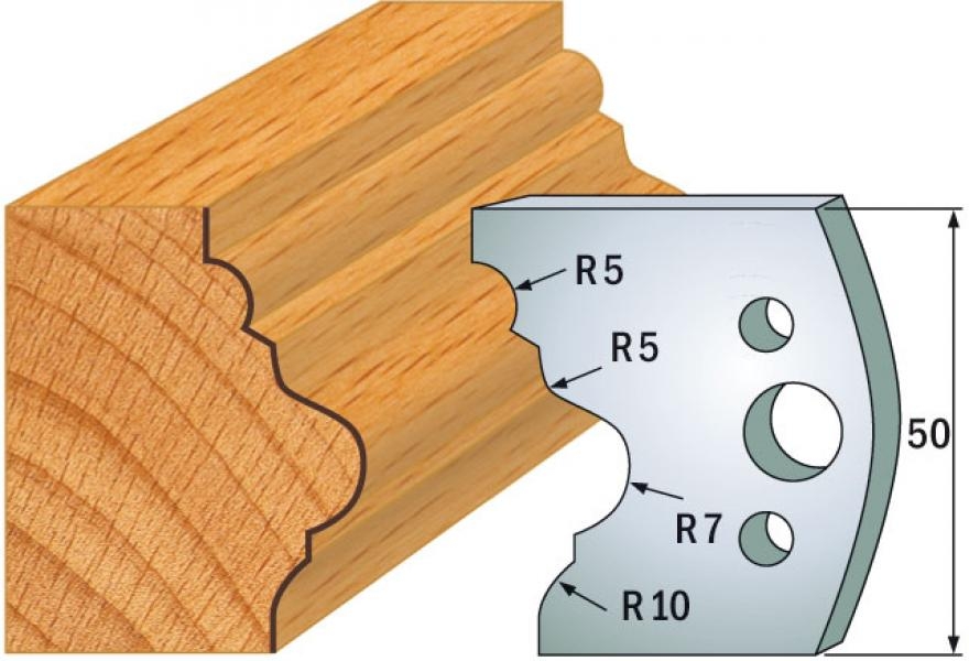 CMT 690.508 Profielmes paar hoogte 50 mm nummer 508