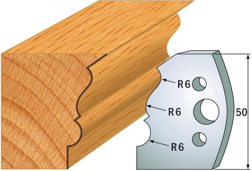 CMT 690.509 Profielmes paar hoogte 50 mm nummer 509