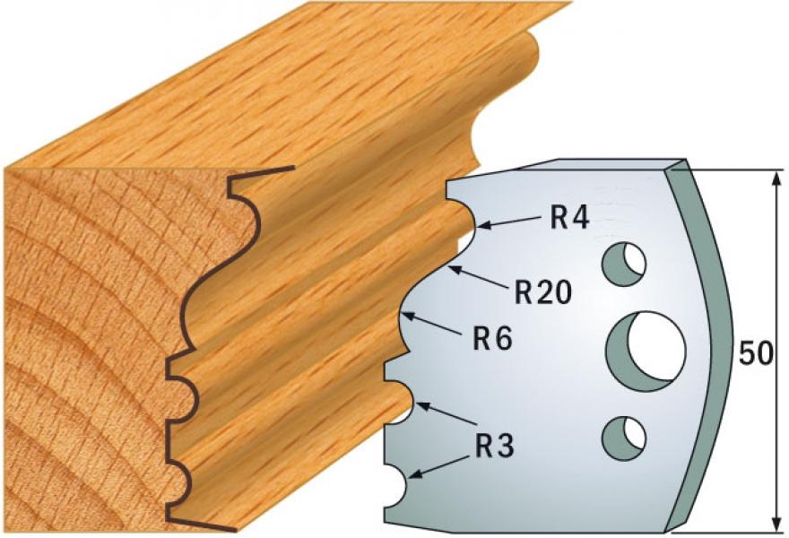 CMT 690.513 Profielmes paar hoogte 50 mm nummer 513