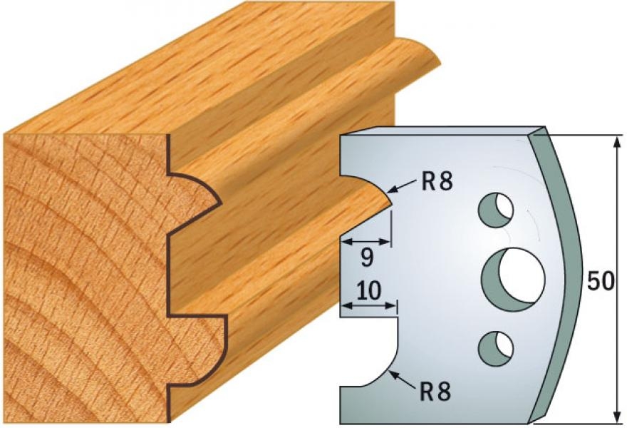 CMT 690.517 Profielmes paar hoogte 50 mm nummer 517