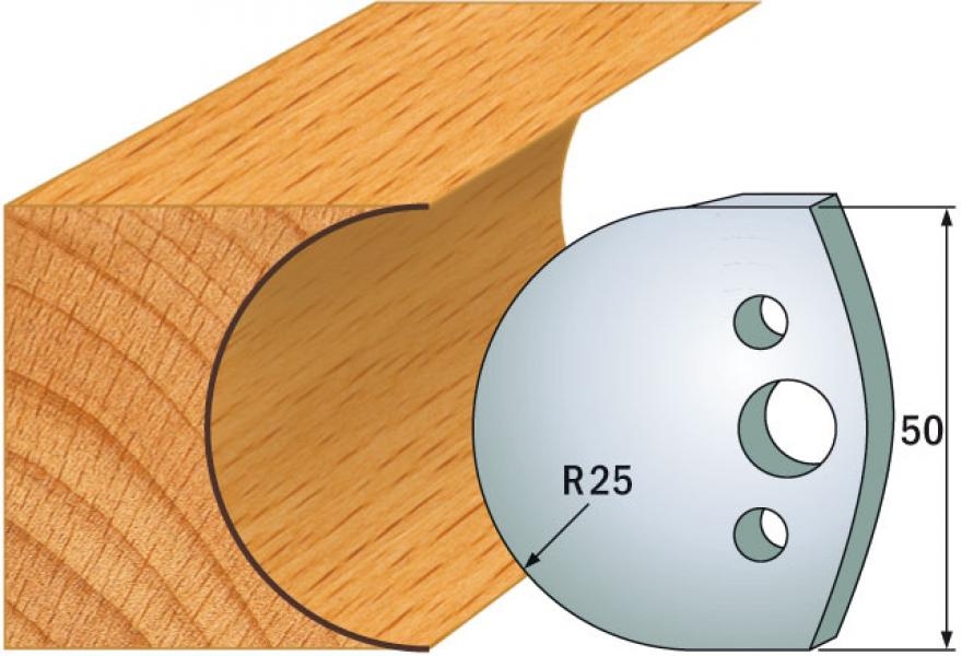 CMT 690.543 Profielmes paar hoogte 50 mm nummer 543