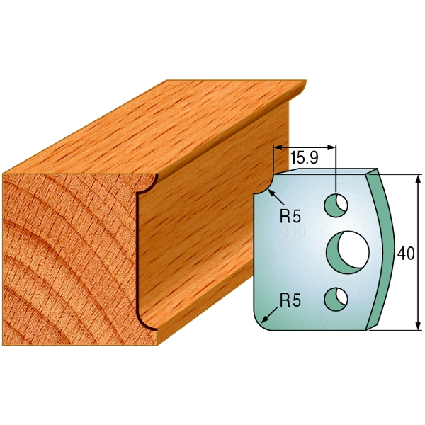 CMT 690.172 Profielmes paar hoogte 40 mm nummer 172