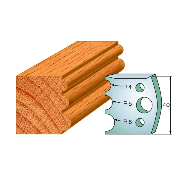 CMT 691.090 Contrames paar hoogte 40 mm nummer 90