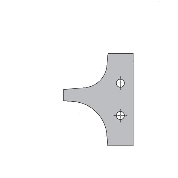CMT 695.004.15 Profielmes 45x34,5x2 voor art. 694.004 R=15/20