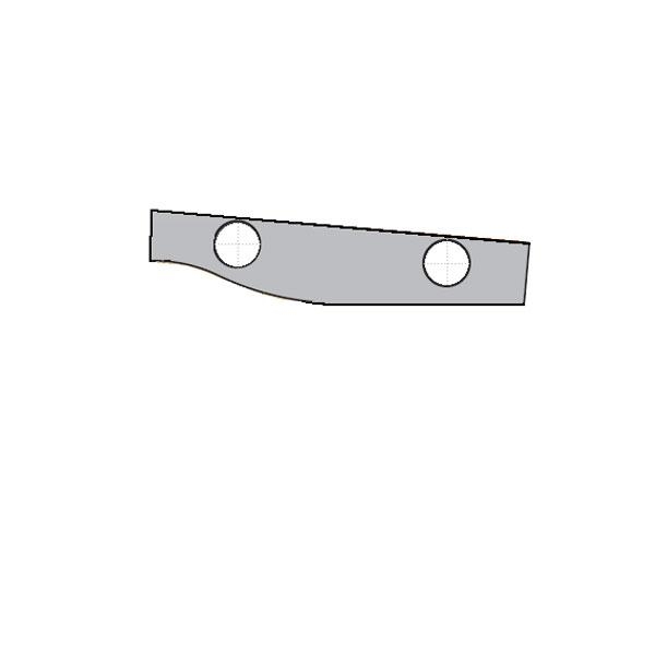 CMT 695.013.A2 Profielmes 60x11,9x1,5 type B voor art 694.013